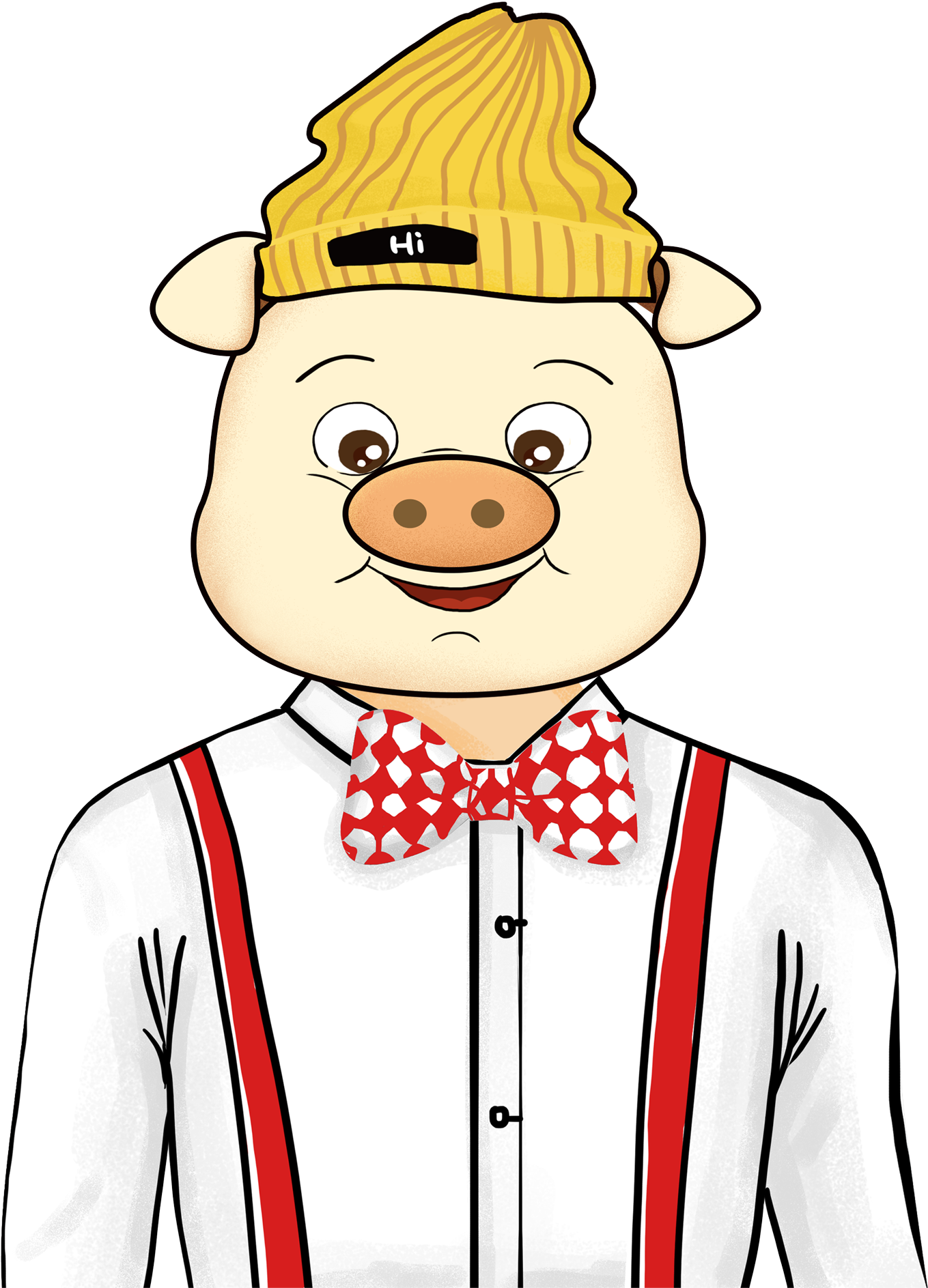Year Pig 2019 Image Of Piglet Png And Psd - Cartoon Clipart (2000x2000), Png Download