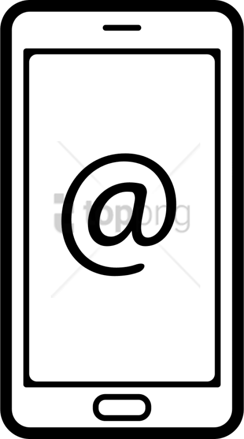 Free Png Email Png Image With Transparent Background - Arroba Vector Clipart (480x862), Png Download