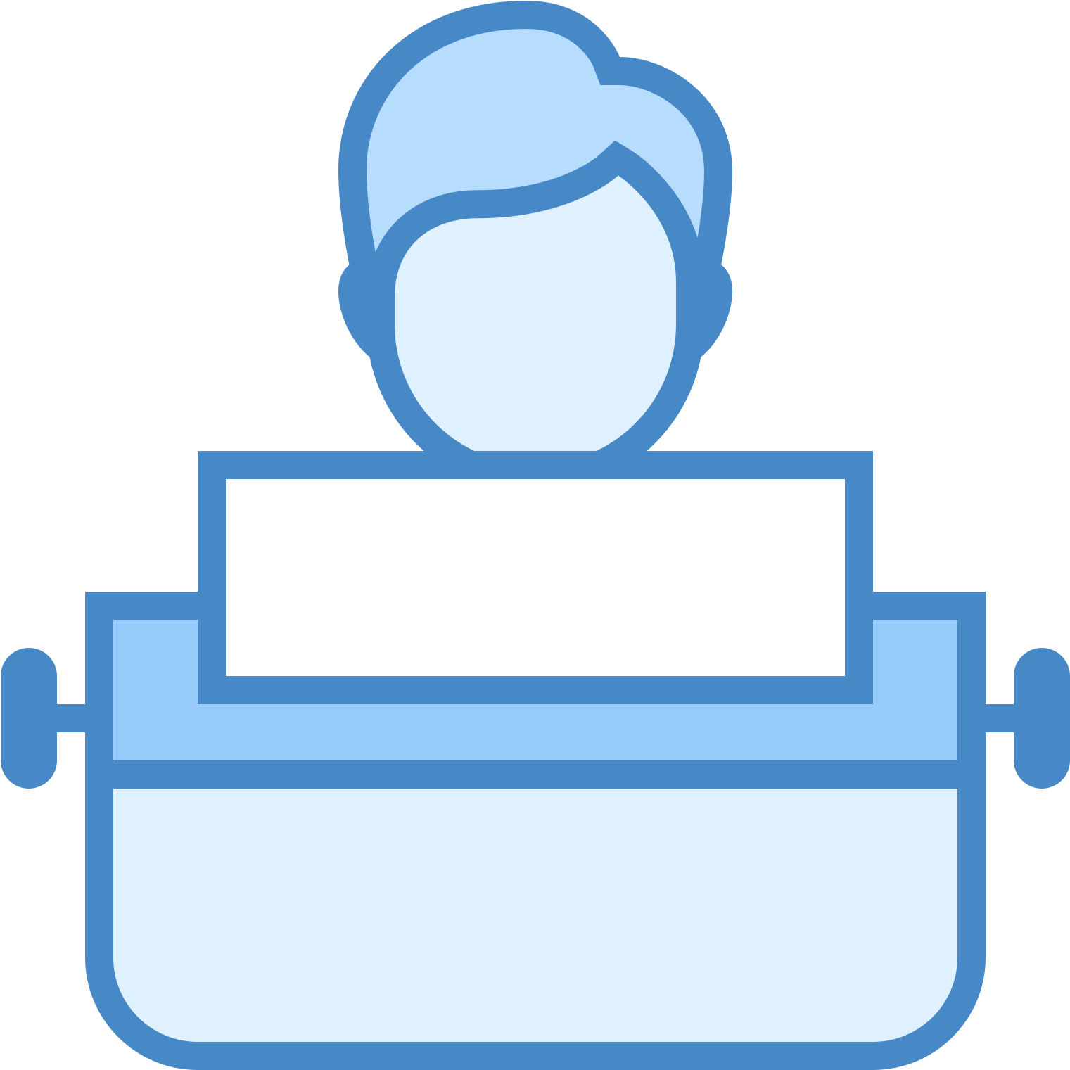 User Typing Using Typewriter Icon - Cambiar De Usuario Icono Clipart (1600x1600), Png Download