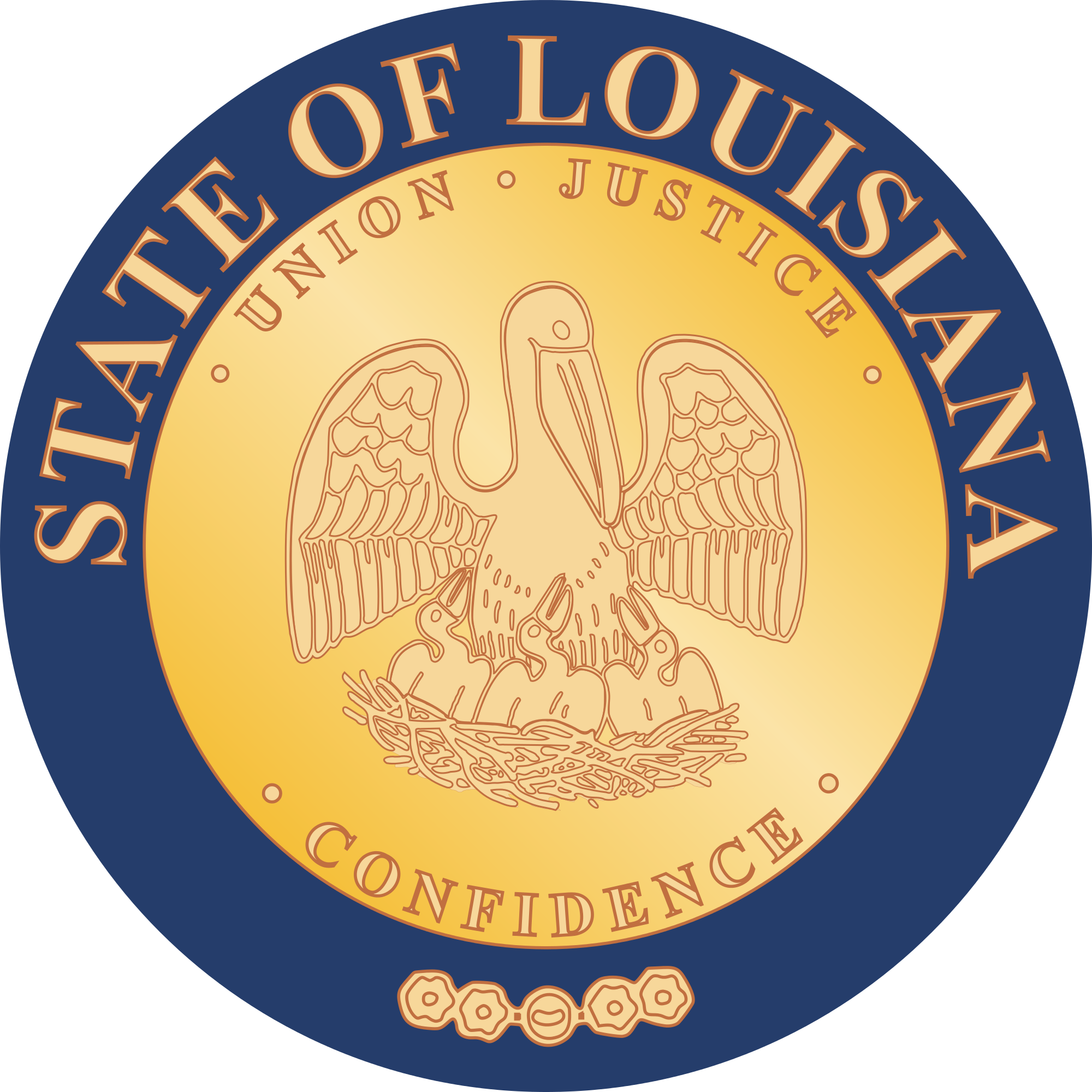 Louisiana State Seal Cufflinks Of Clip Art - Icon Harry Potter Logo - Png Download (2000x2000), Png Download