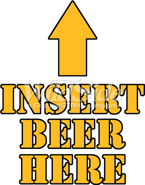 Insert Beer Here - Ganja Stickers Clipart (675x675), Png Download