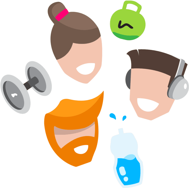 Do The People That Train At The Gym Have Similar Fitness Clipart (775x773), Png Download