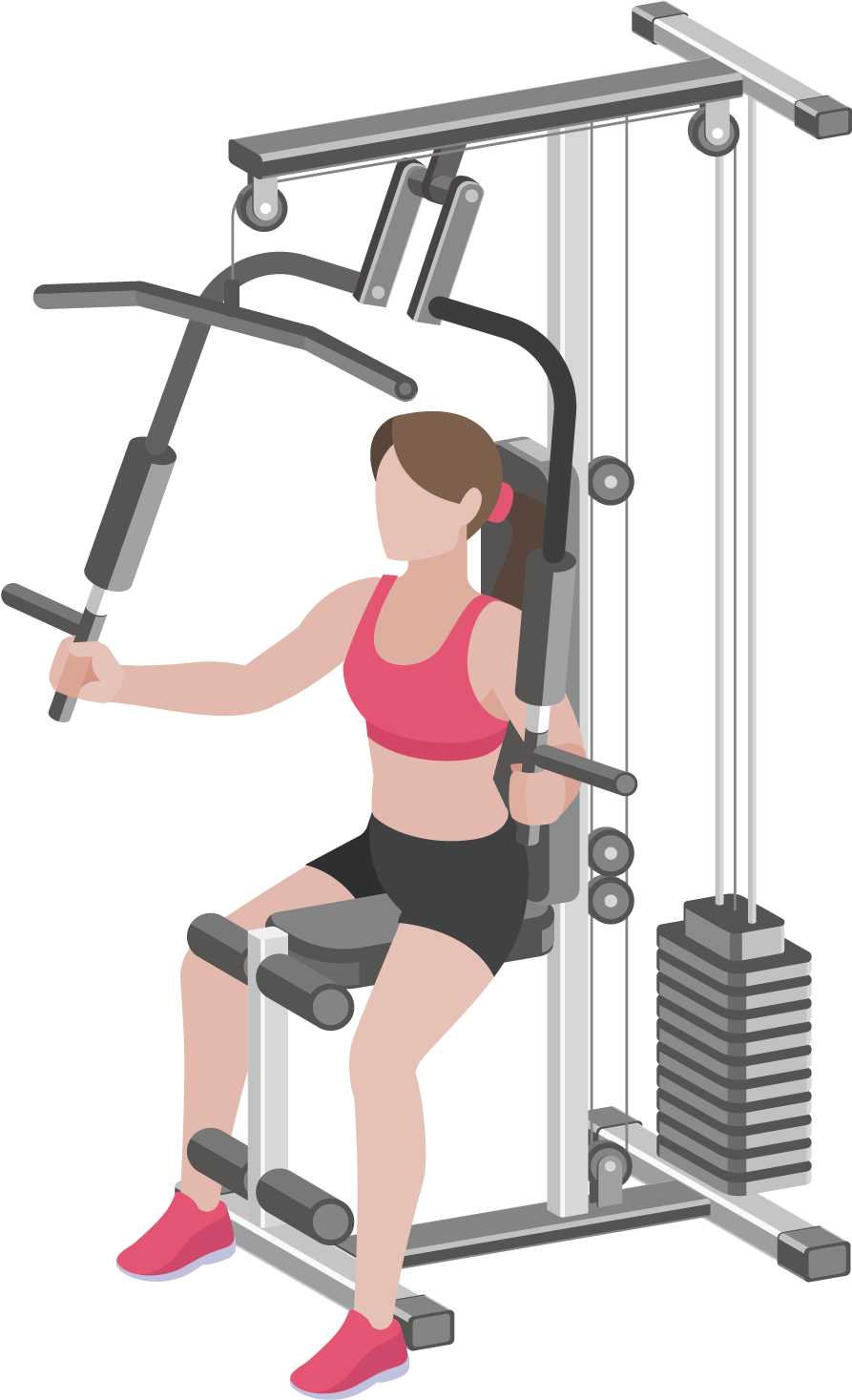 Makeup Clipart Fitness - Pesa Gimnasio Vector Maquina - Png Download (1500x1500), Png Download