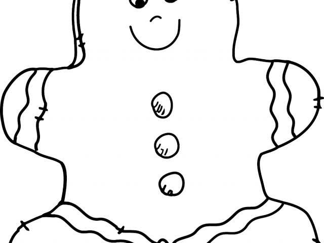 Christmas Clipart Clipart Black And White - Lebkuchen Clipart Schwarz Weiß - Png Download (640x480), Png Download