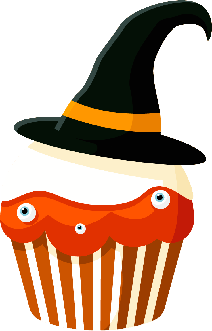 Image For Cupcakes Halloween 18 Clip Art - Cupcakes Halloween Png Transparent Png (737x1150), Png Download