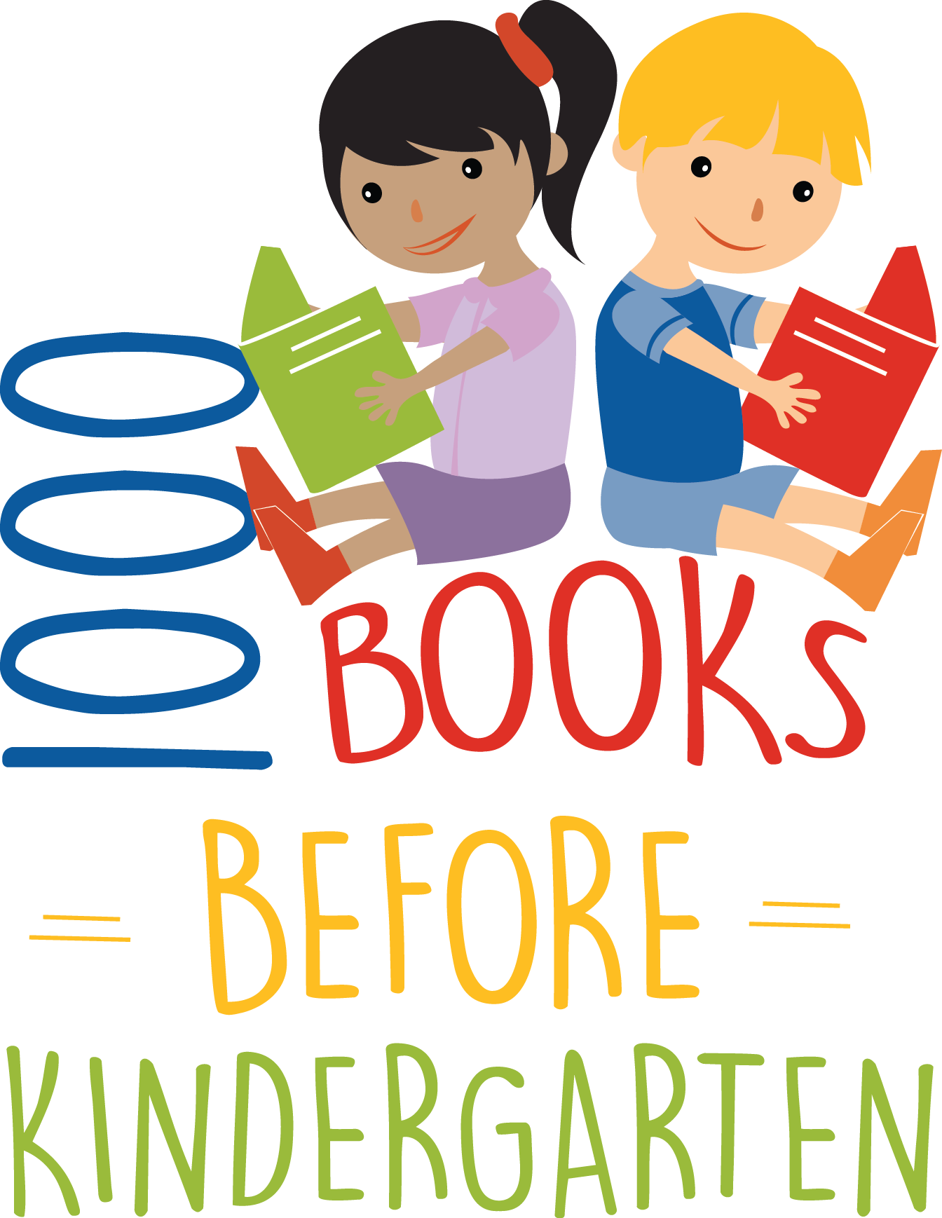 Library Clipart Kindergarten - 1000 Books Before Kindergarten - Png Download (1344x1738), Png Download