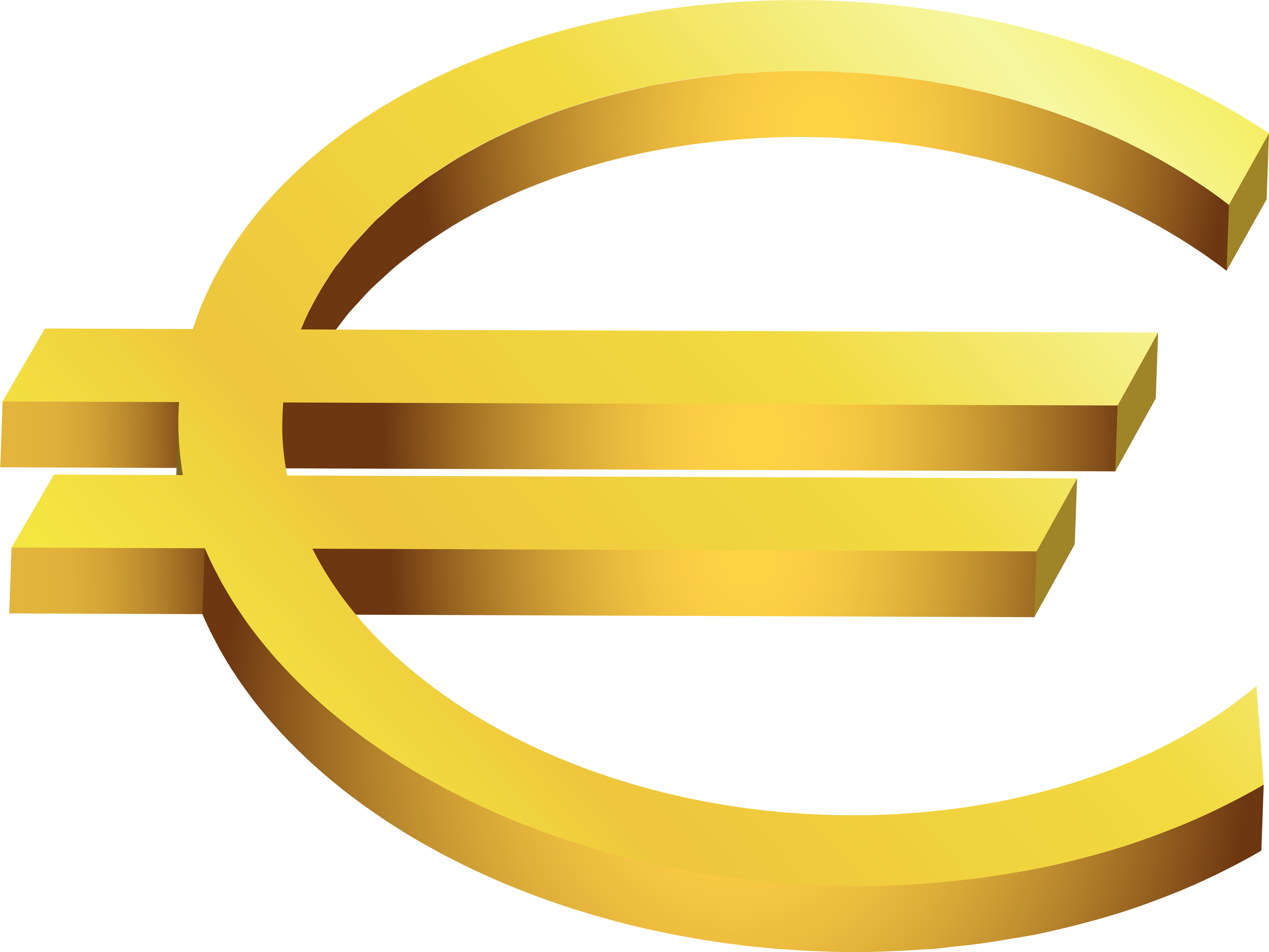 Gold Euro Transparent Png Clip Art Image (8000x6001), Png Download