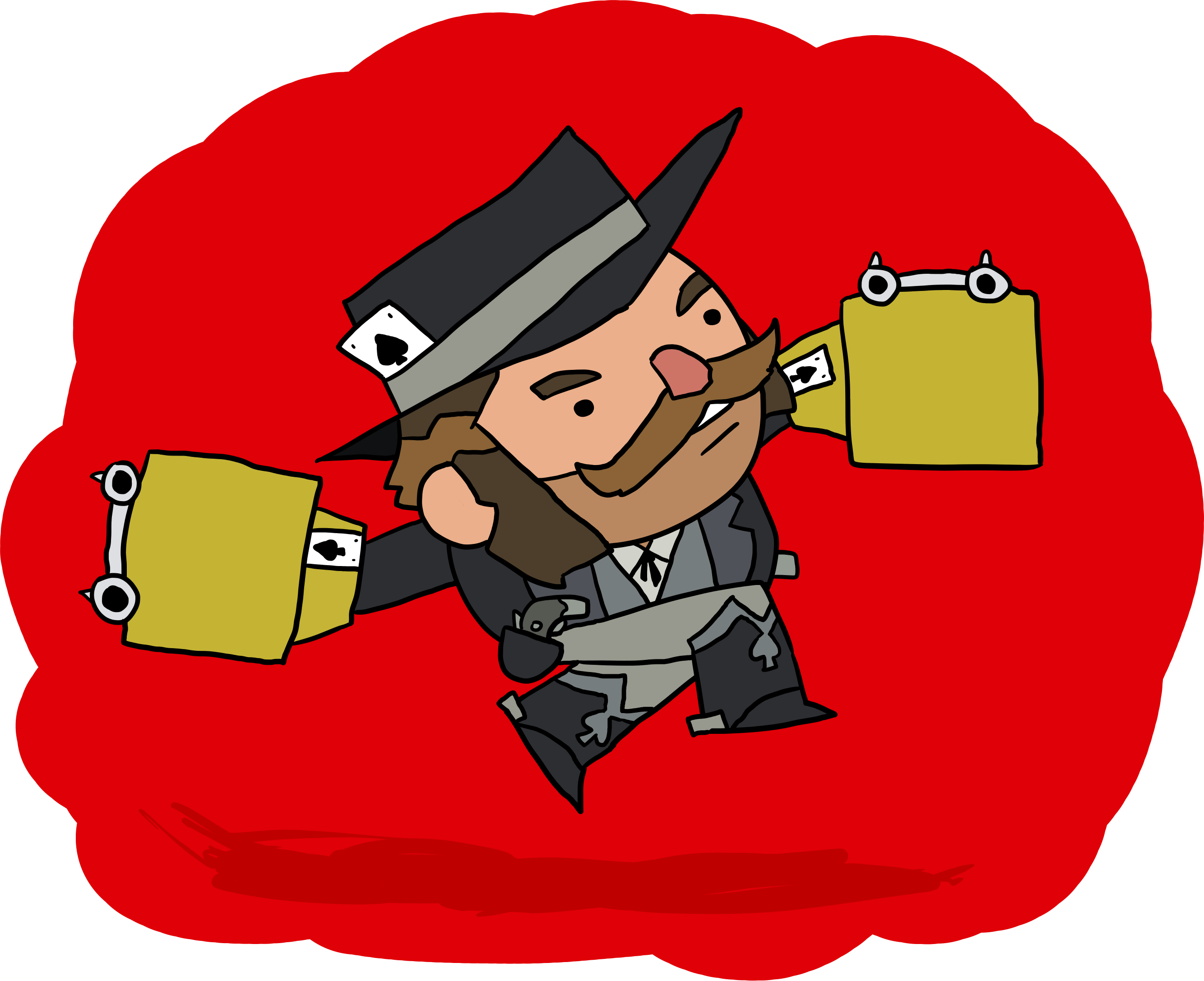 Layerboy 0 0 Double Cross By Clunse - Cartoon Clipart (2668x2175), Png Download