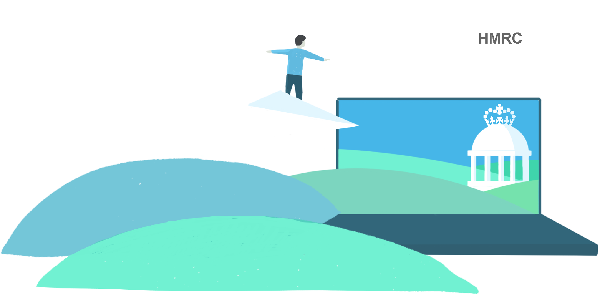 Easy Vat Returns For Small Businesses With Making Tax - Illustration Clipart (2148x1209), Png Download