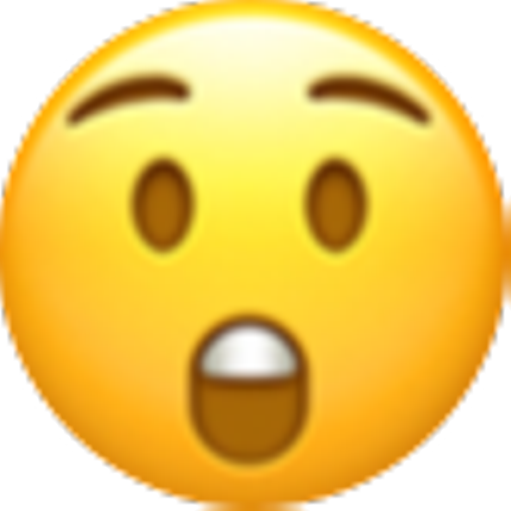 Transparent Wow Emoji - Smiley Clipart (1024x1024), Png Download