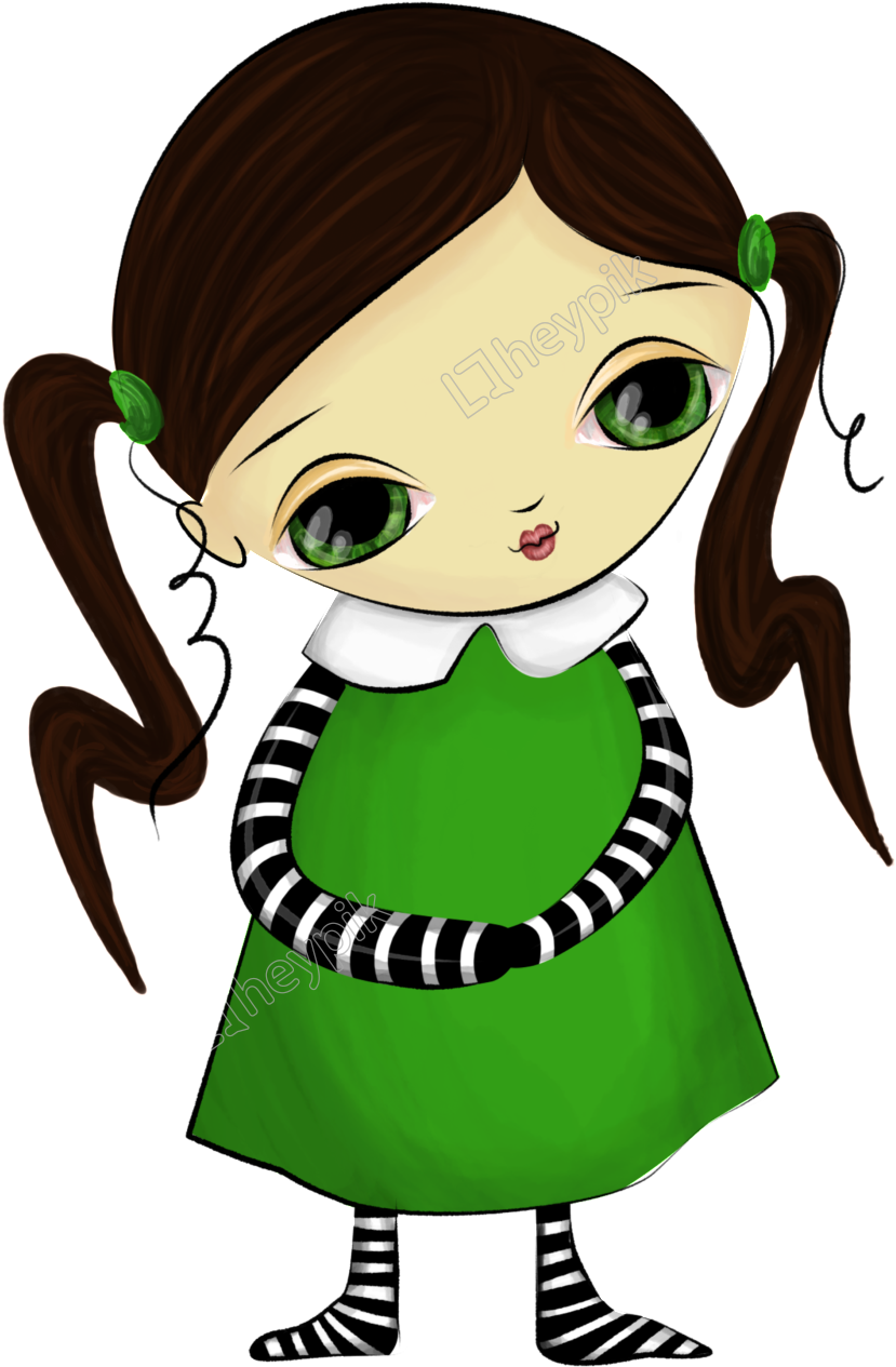 Watercolor Hand Painted Transparent Free Handpainted - Cartoon Clipart (1024x1389), Png Download