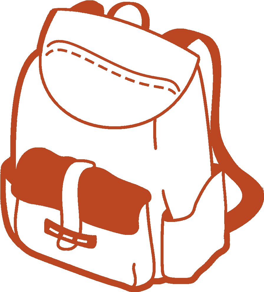 Busy Backpack Logo Clipart (2126x1113), Png Download