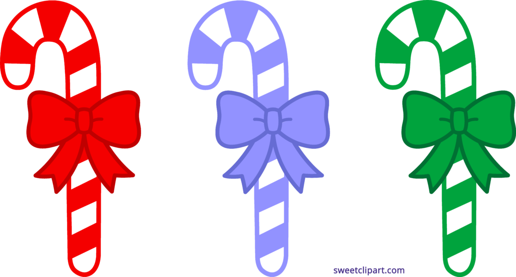 Three Christmas Candy Canes Clipart Pictures Clip - Christmas Candy Cane Clipart - Png Download (1024x549), Png Download