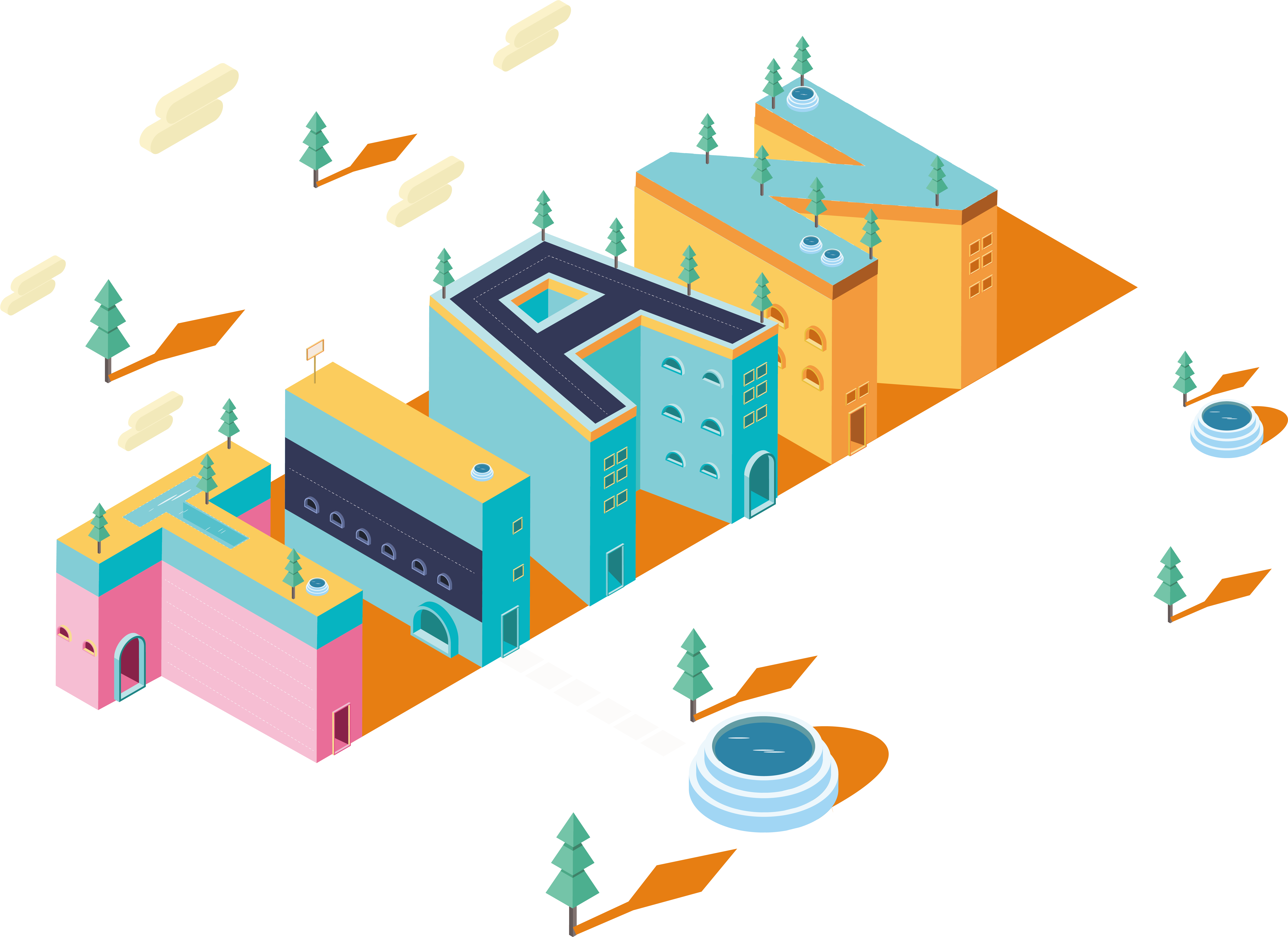 5d Illustration Simple Style Fresh Typography Png And Clipart (8334x8334), Png Download