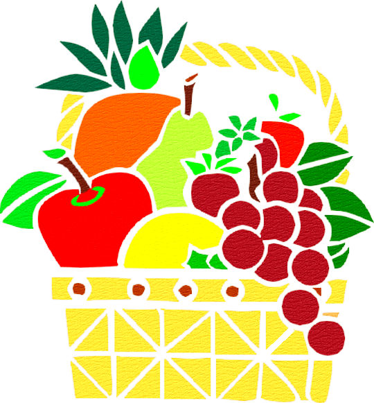 Les Cliparts De Clo Fruits - Png Download (540x581), Png Download