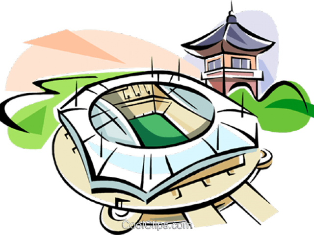 Stadium Clipart Olympic Stadium - Png Download (640x480), Png Download