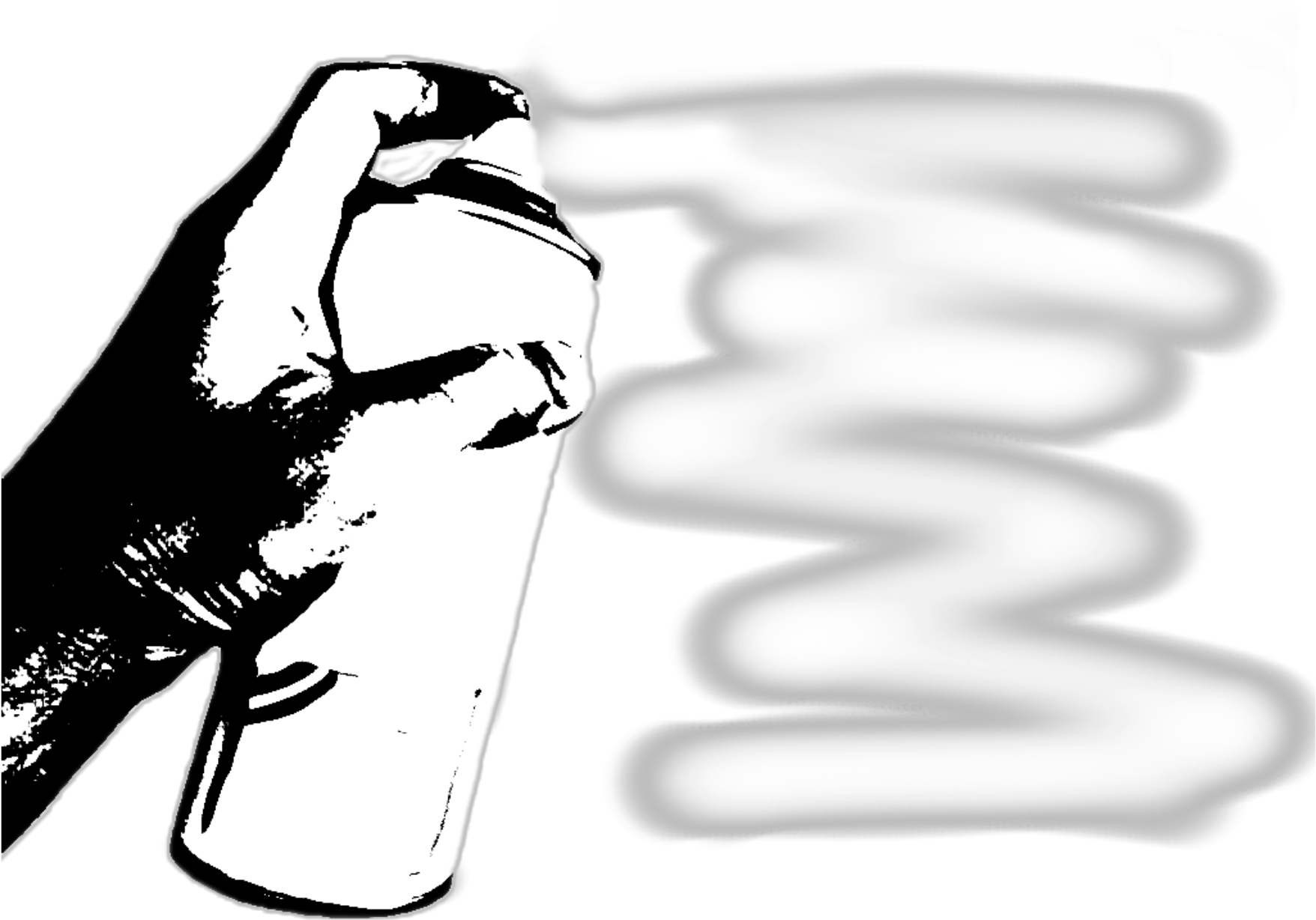 #tag #graffiti #dubrootsgirlcreation #spray #spraypaint - Spray Can With Hand Graffiti Png Clipart (1024x723), Png Download