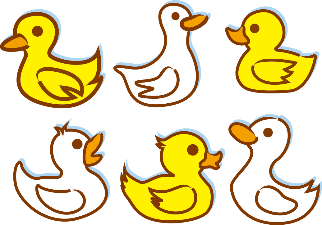 Clip Art - Duck Clipart Simple - Png Download (1036x725), Png Download