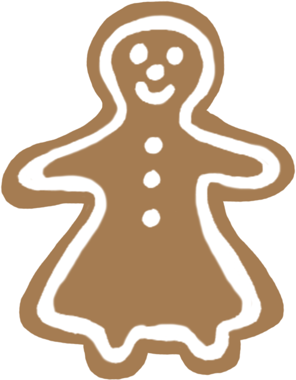 Gingerbread Woman, Gingerbread Man - Illustration Clipart (605x777), Png Download