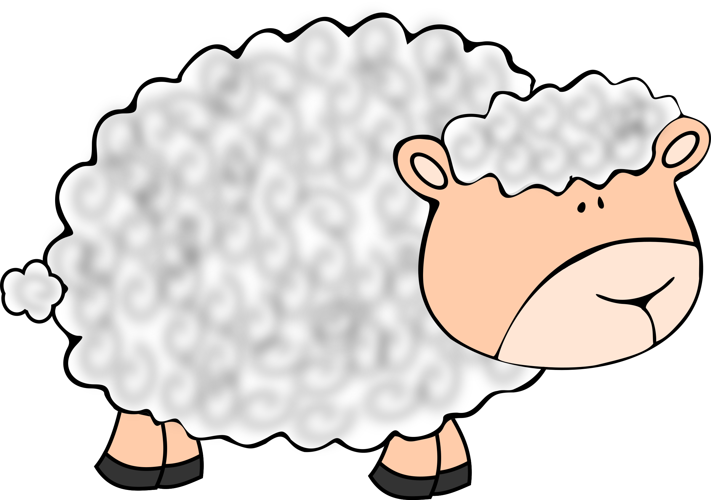 Lamb Clipart 2 Clip Art Animals - Lambs Clip Art - Png Download (2400x1688), Png Download