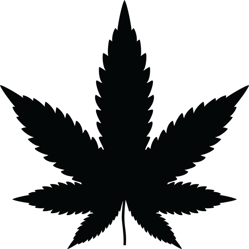 By Gdj - Weed Black And White Clipart (774x774), Png Download