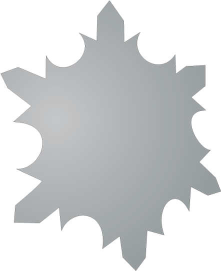 Hochwertige Zertifizierte Fußbodenaufkleber In Schneeflocke-form - Snowflake Clipart (595x565), Png Download