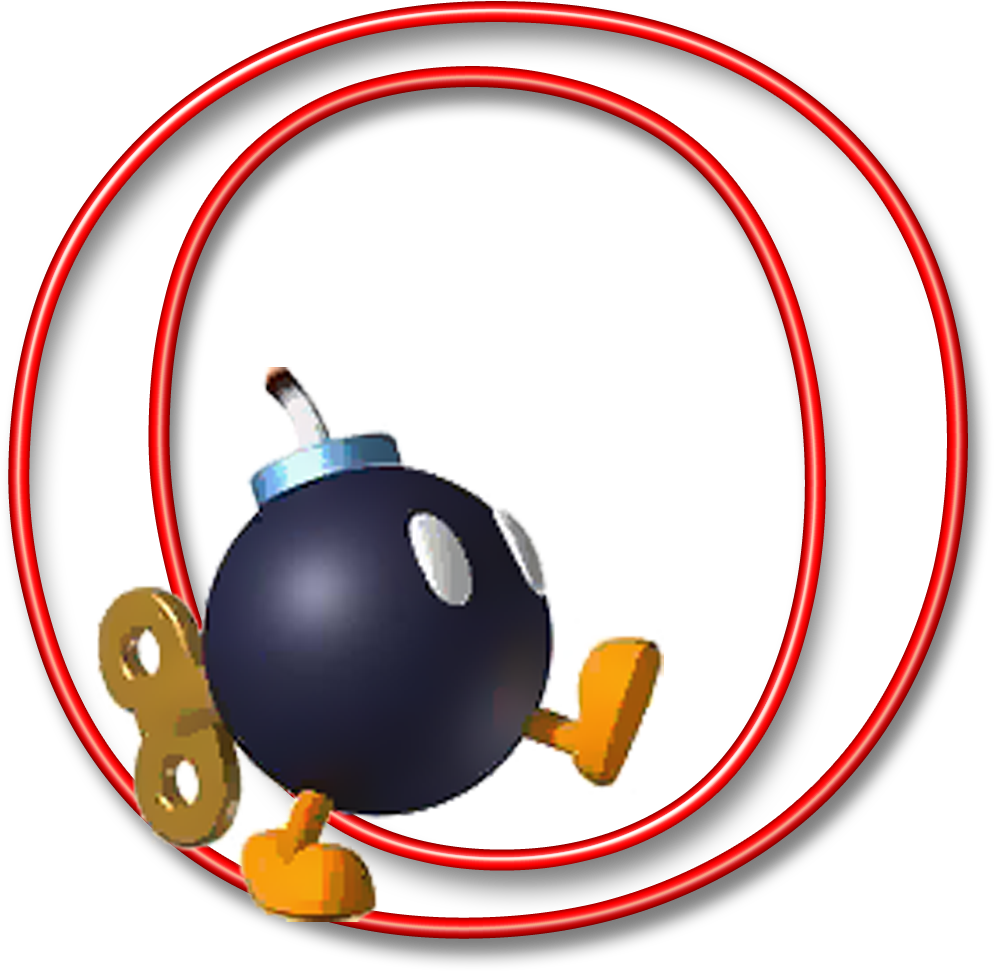 Alfabeto Mario Bros - Super Mario Bros Bomberman Clipart (994x971), Png Download