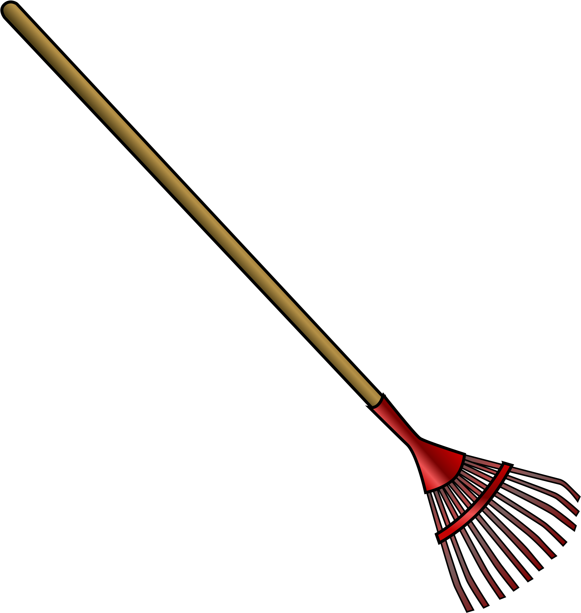 Rake And Leaves Clip Art - Rake Clip Art - Png Download (850x900), Png Download