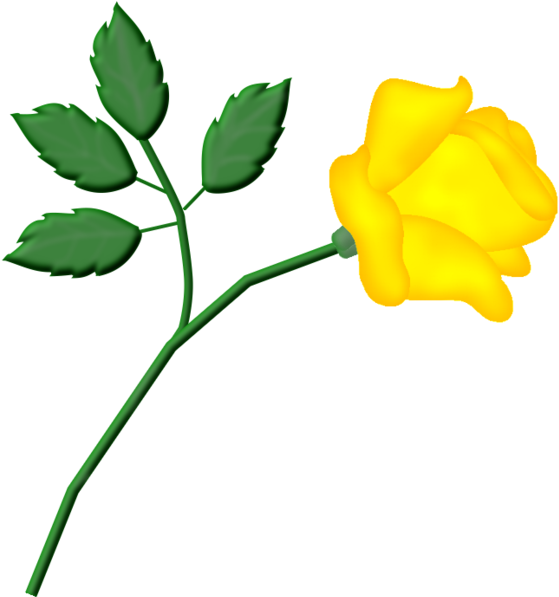 Fleurs - Rose Clipart (600x690), Png Download