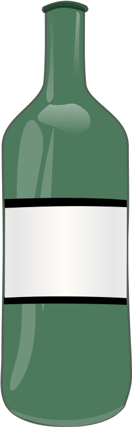 Wine Clip Art - Bottle Clipart - Png Download (637x900), Png Download