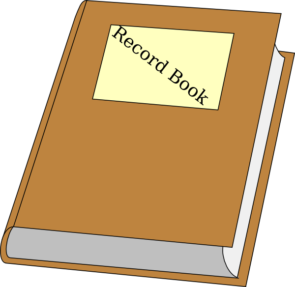 Record Book Clip Art - Record Book Clipart Png Transparent Png (600x584), Png Download