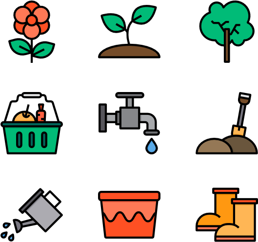 Garden Clipart (600x564), Png Download