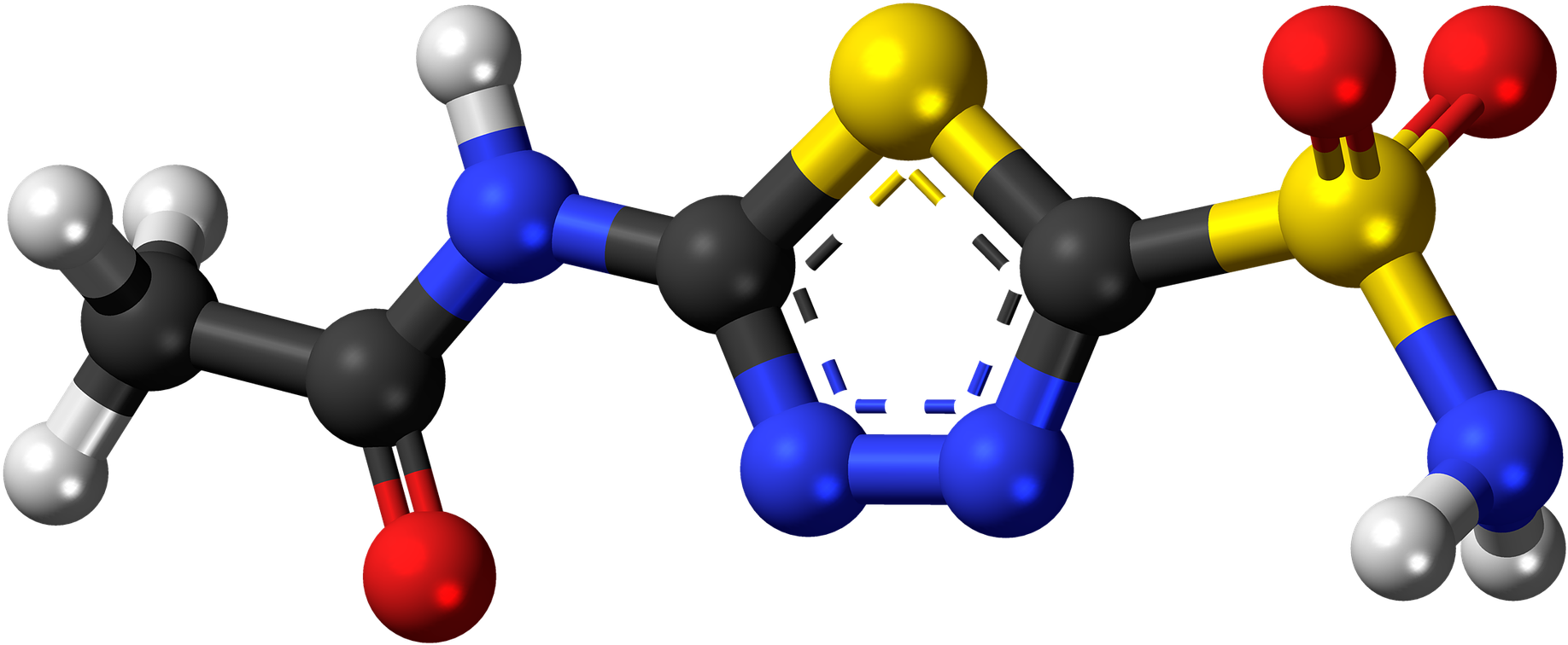 Generic Viagra With Dapoxetine - Acetazolamide 3d Structure Clipart (960x420), Png Download