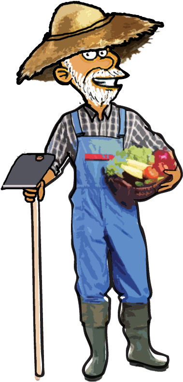 Farmer Vs Gods - Cartoon Clipart (1000x856), Png Download