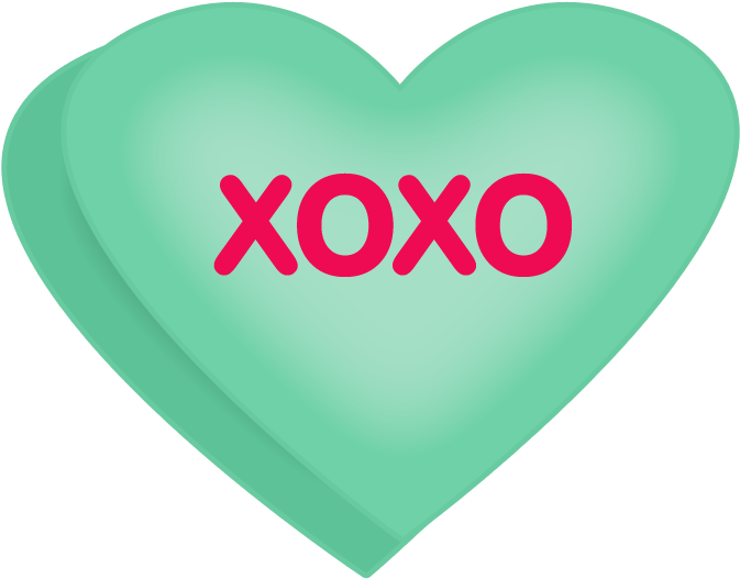 Conversation Heart Clipart And Valentines Cupcake Clipart - Valentines Day Candy Hearts Clip Art - Png Download (700x550), Png Download