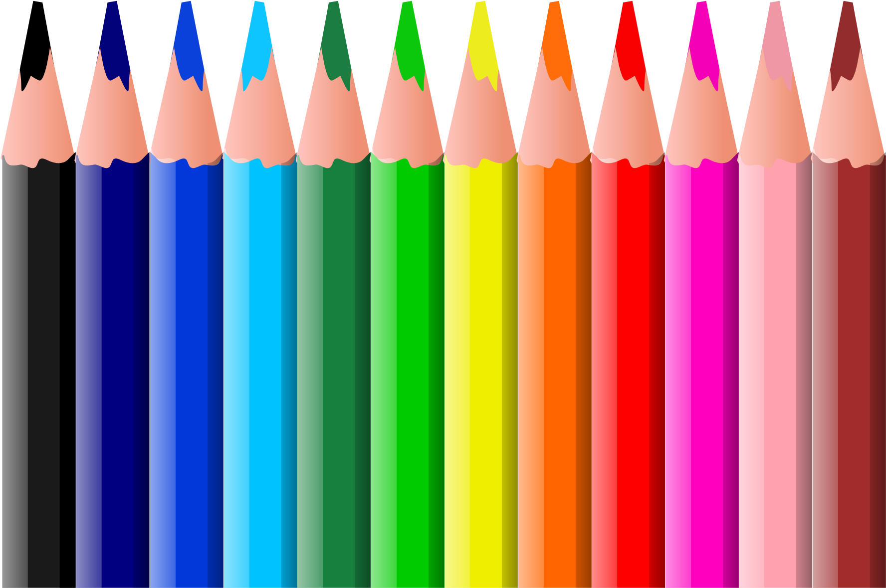 Pencil Writing Clipart Free Clip Art Image Image - Colored Pencils Clip Art - Png Download (999x663), Png Download