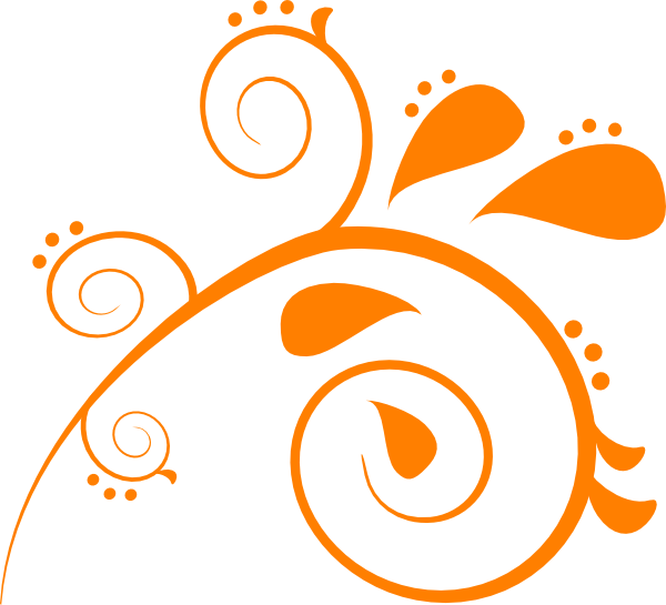 Orange Scroll Clipart - Png Download (600x545), Png Download