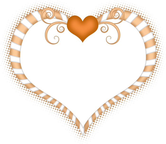 Heart Inside Heart Shaped Scrolls Stripes, Hearts ‿✿⁀♡♥♡❤ - Cigars Clipart (700x608), Png Download