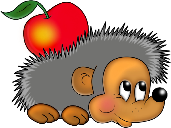 Funny Hedgehog Images Clipart - Clipart Hedgehog - Png Download (600x600), Png Download