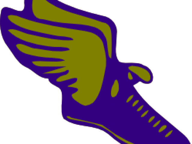 Yellow Trainer With Wings Logo Clipart (640x480), Png Download