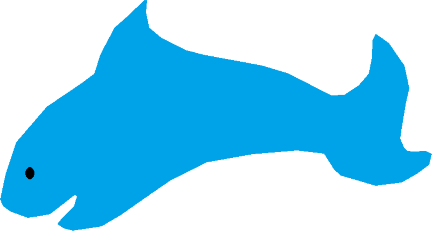 Dolphin Shark Porpoise Marine Biology Fauna - Clip Art - Png Download (1404x750), Png Download