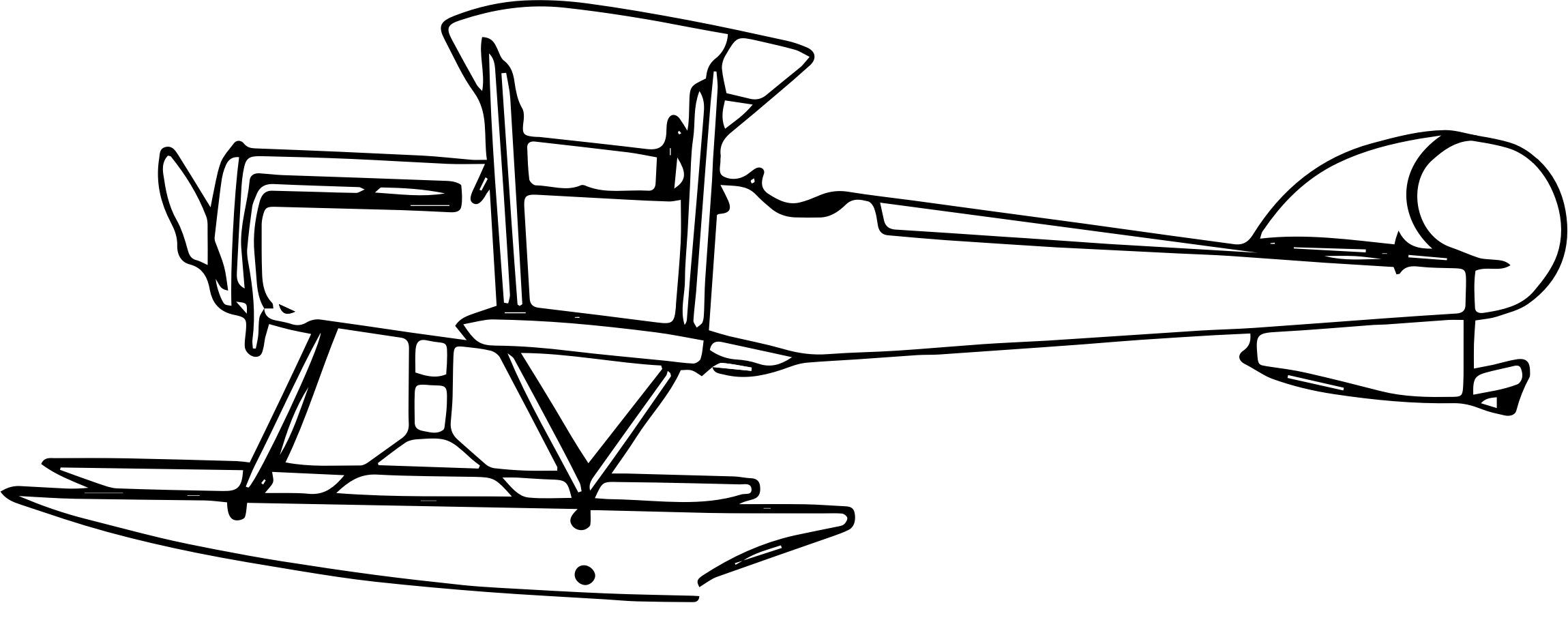 Airplane Seaplane Biplane Ad Flying Boat Supermarine - Airplane Clipart (1903x750), Png Download