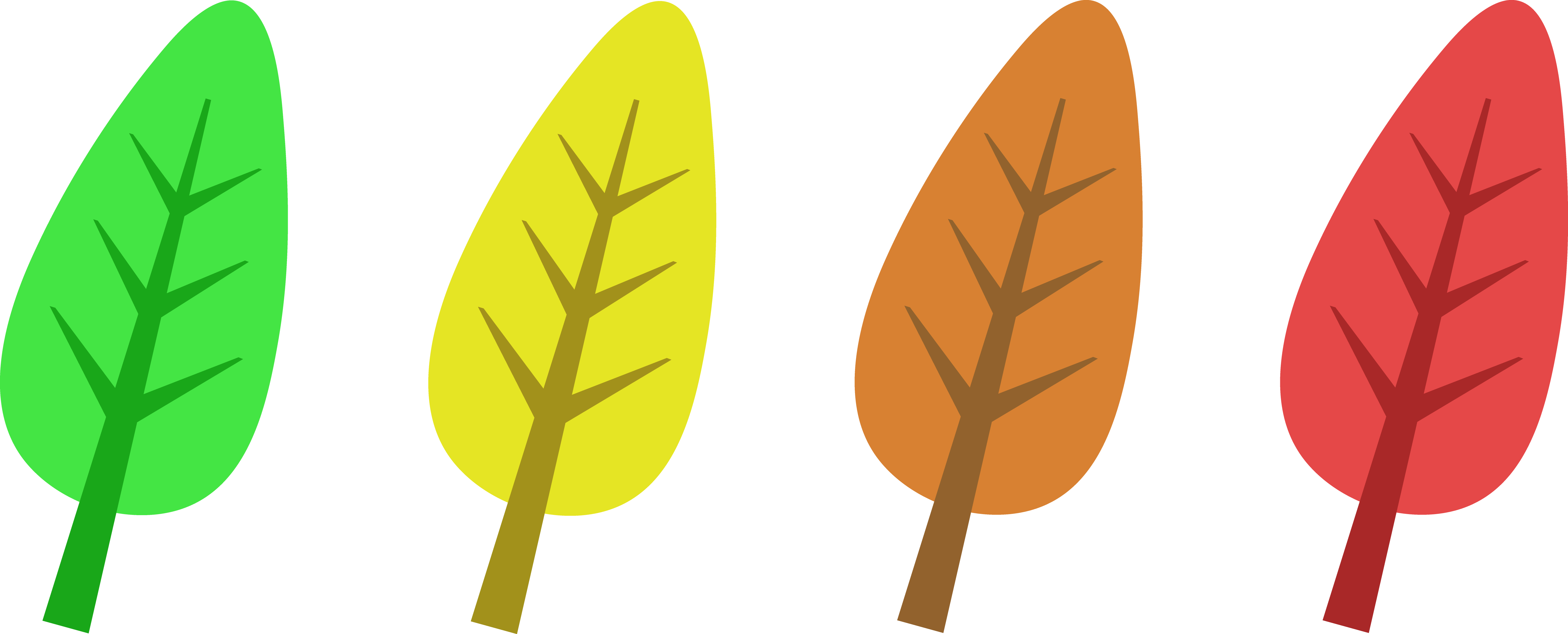 Leaves Clip Art & Leaves Clip Art Clip Art Image - Leaf Clipart - Png Download (6081x2459), Png Download