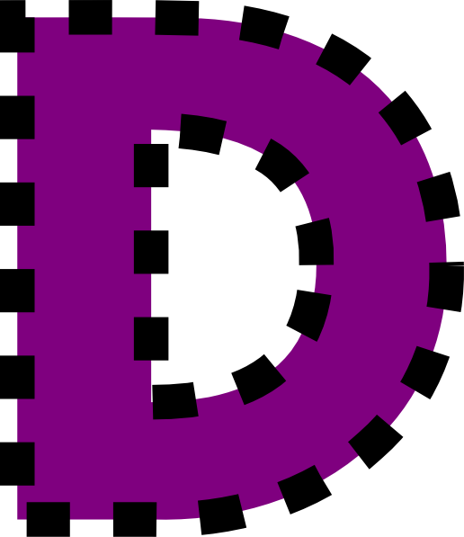Colorful Letter D Png Clipart Letter Clip Art - Letter D Purple Clipart Transparent Png (516x597), Png Download