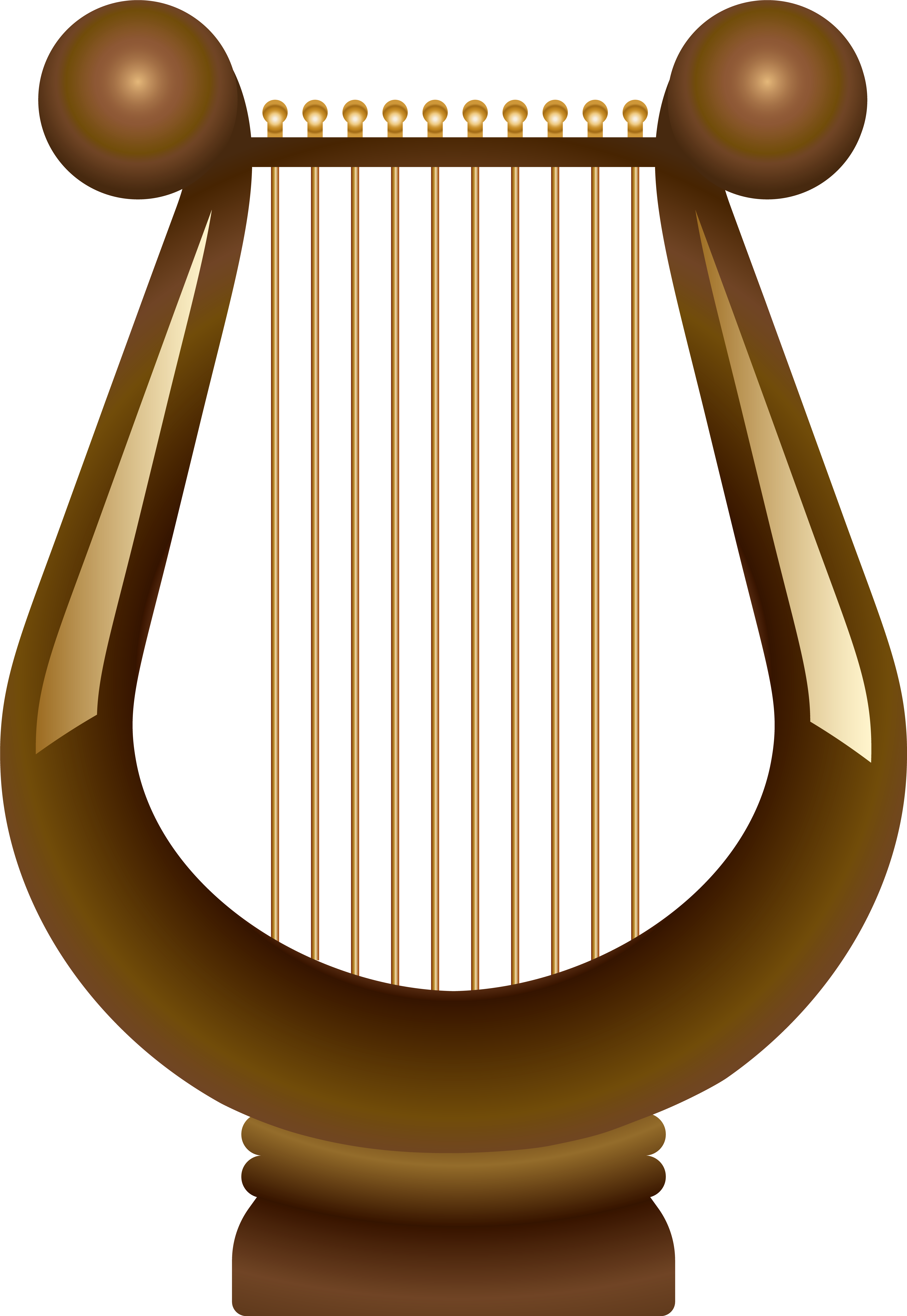 Harp Transparent Clip Art Views - Png Download (6663x9669), Png Download