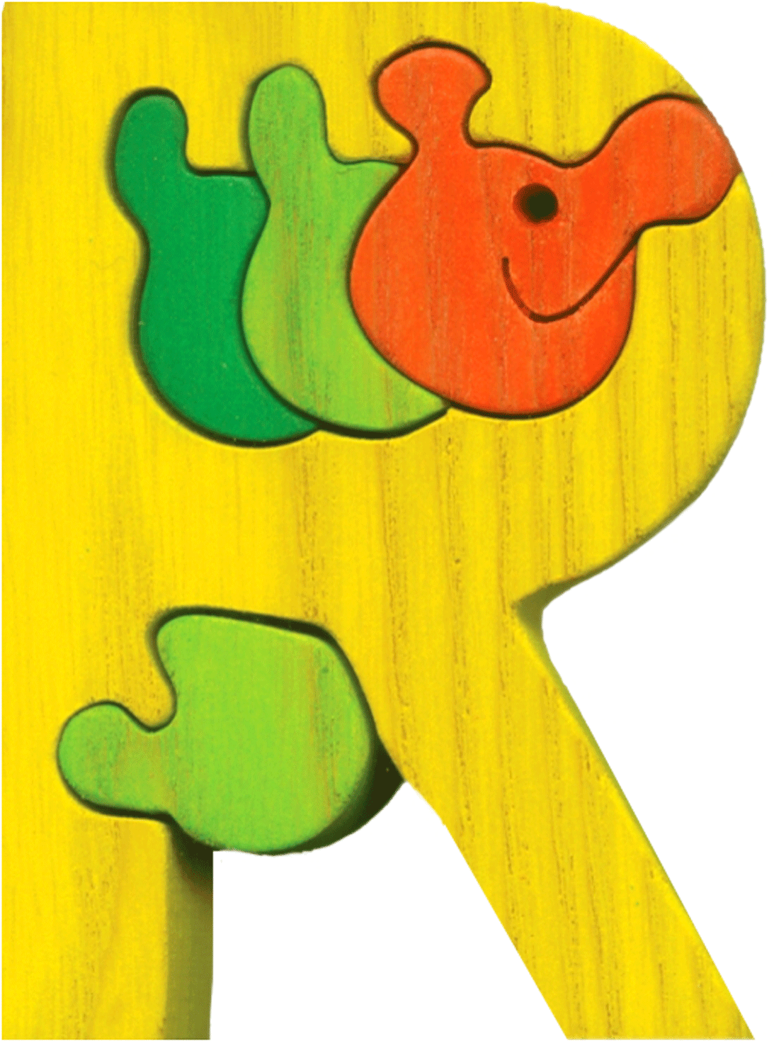 Fauna Dřevěné Vkládací Puzzle Z Masivu- Abeceda Písmenko Clipart (1500x1500), Png Download