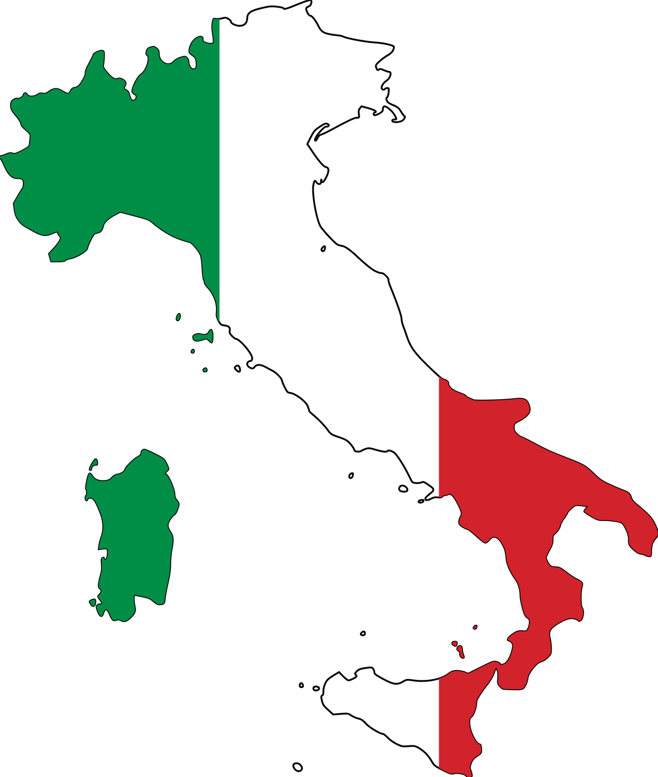 Italy Clip Art - Italy Country - Png Download (1356x1600), Png Download