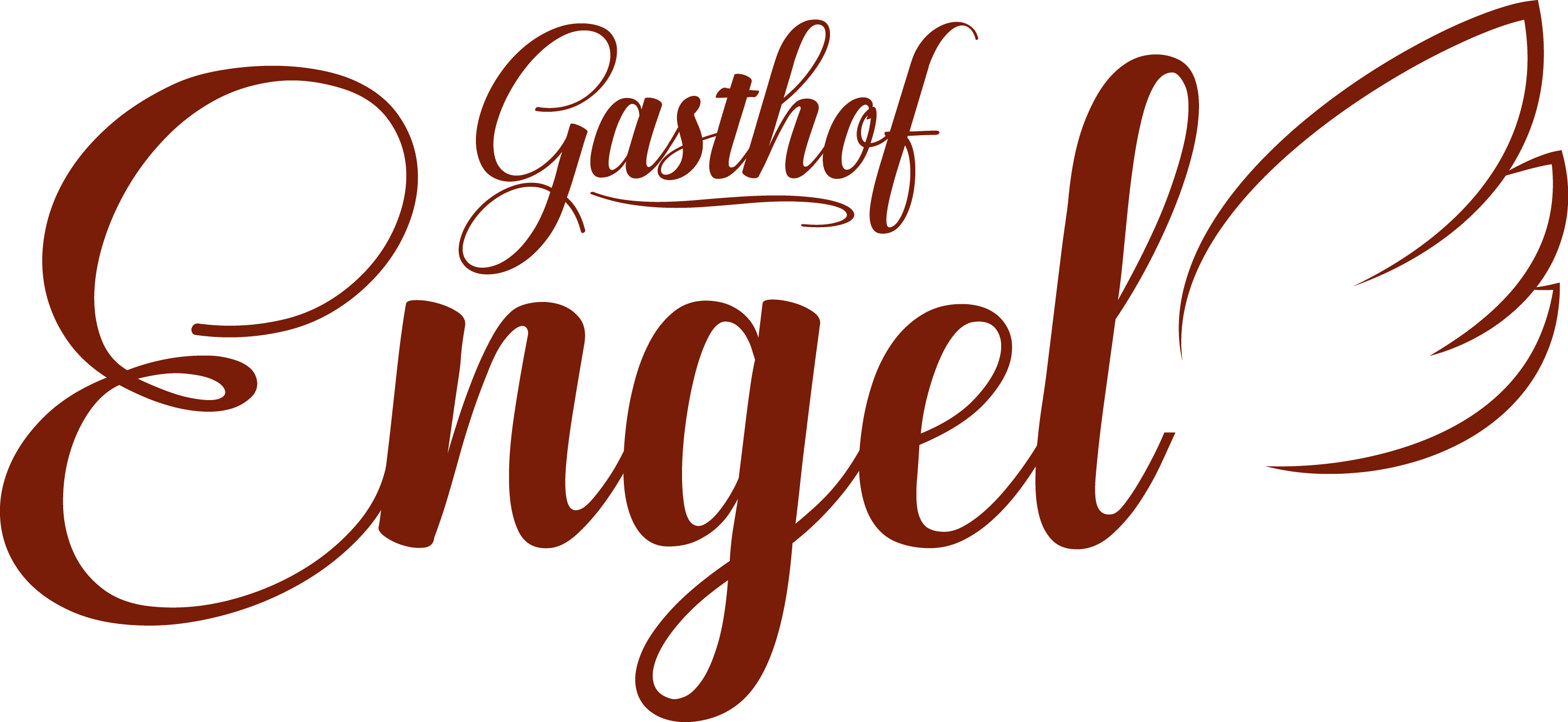 Engel Logoend - Calligraphy Clipart (2830x1303), Png Download