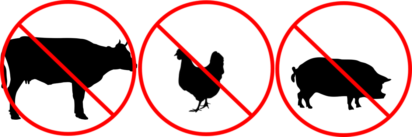 No Pork Cliparts - Ash Wednesday No Meat - Png Download (1354x450), Png Download