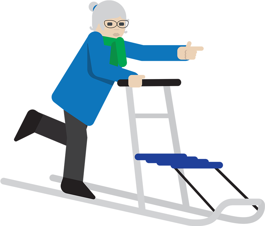 Puhuva Pää Pois - Kicksled Clipart - Png Download (1000x1000), Png Download